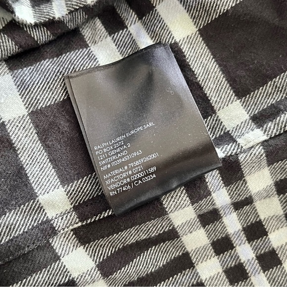 Club Monaco Long Sleeve Open Plaid Flannel Shirt - Picture 10 of 10